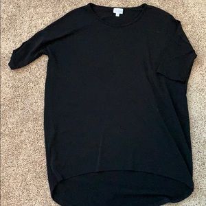 Solid Black LuLaRoe Irma size XS